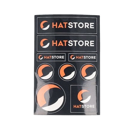 Hatstore - Svart Tilbehør - Logo Black 10x15cm Stickers @ Hatstore