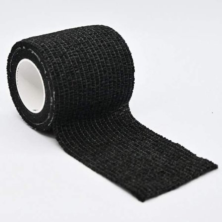 3-pakning med 450 cm selvklebende sportstape (svart) - bandasje - plaster - sportstape