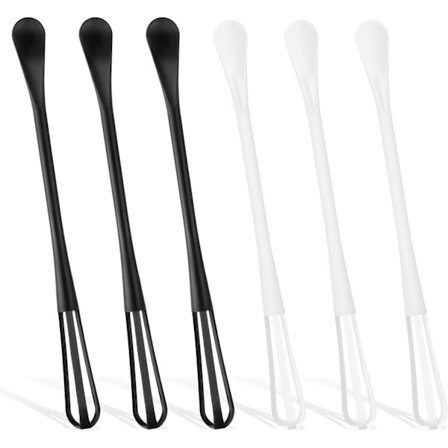 Stk Mini Piskeris Sæt Multifunktionelt Rustfrit Stål Køkken Piskeris Mini Ske Lille Langt Håndtag Espresso Piskeris til Blanding, Omrøring af 