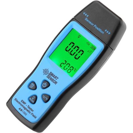 AS1392 EMF-tester, Håndholdt Digital Elektromagnetisk Radiometer Mini LCD-skjerm EMF-detektor Elektromagnetisk Felttester Elektromagnetisk Stråling T