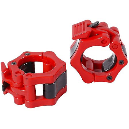 2 st Barbell Clamp Collars, Olympisk Storlek 50mm Snabbkoppling Vikt Barbell Lås Clips För Tyngdlyftning Eller Styrketräning
