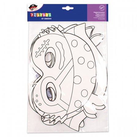 Playbox Paper Masks Pirates 12 pcs