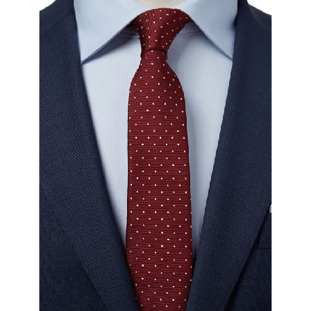 John Henric Tie Dot Accessoarer Herr Röd 6,5