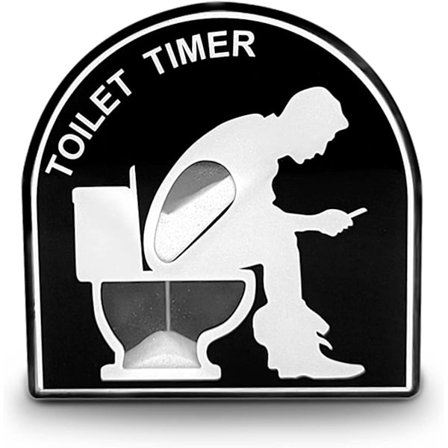 5 minuters toalett-t sandur, timer för barn, kreativ toalett-t sandur