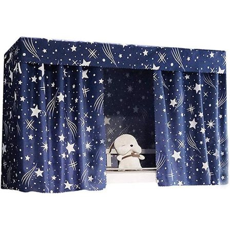 Køyeseng Personvern Gardin Blackout Skygge Klut Panel for Topp eller Bunn Enkeltseng Hjemme College Hybel Jente og Gutt Studenter, 1.5m x 2 m (2 Panel