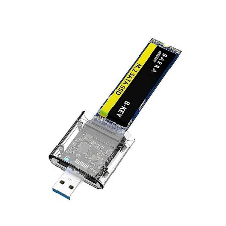 M2 SSD-hus M.2 til USB 3.0 5 Gbps Høyhastighets SSD-kabinett for SATA M.2 NGFF SSD 2242 2260 2280 mm Ca