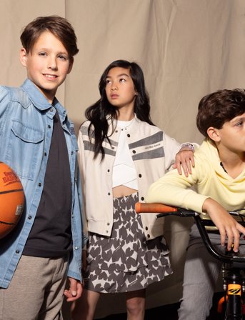 Indian Blue Jeans T-Shirt Backprint Wave - Black - 128