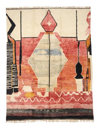 Annodato A Mano Berber Moroccan - Mid Atlas 316X402 Tappeto Di Lana Largo