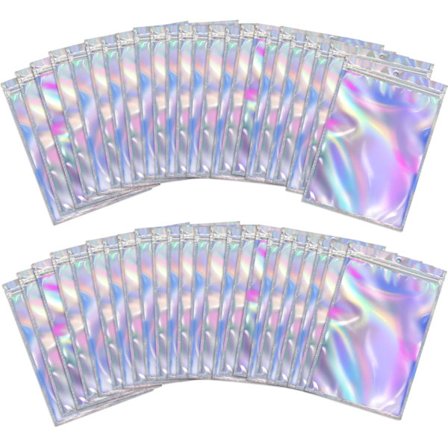 Aluminiumfolieposer 200-pakke Lugtfri Lukkepose Zip-poser Folie