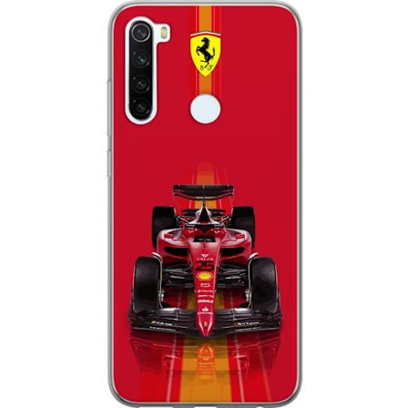Yhteensopiva Puhelinkuori Xiaomi Xiaomi Redmi Note 8 Ferrari Formula 1 -auto ikonisessa punaisessa muotoilussa urheilullisella tarkkuudella