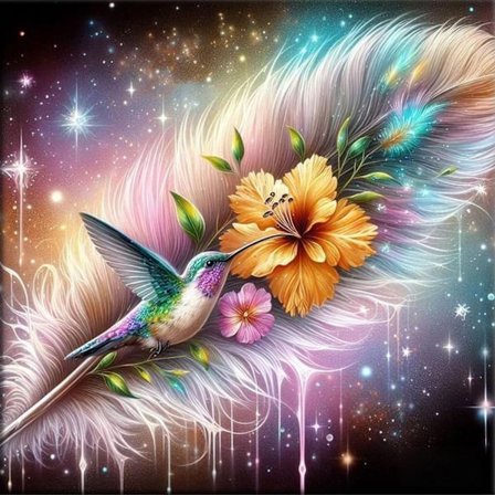 Blomster Kolibri 5D Diamant Maleri Sæt til Begyndere, Fjer Kolibrier DIY Fuld Bor Prikker Ædelsten Kunst Maleri til Hjem Vægdekoration