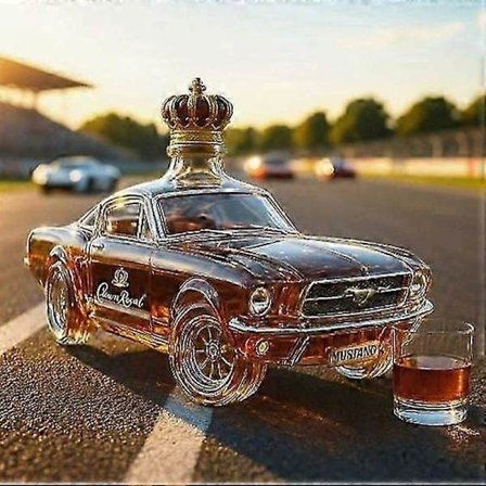 350ml Whiskeykaraff, Örn, Tax, Uggla Formad Flaska