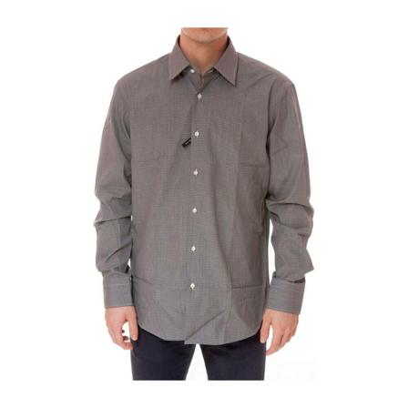 Hugo Boss, 50217023Grigiobianco Shirt Grijs, Heren, Maat:L