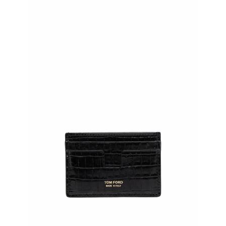 Tom Ford Pung Sort, Herre Punge og Kortholder, Størrelse: ONE Size