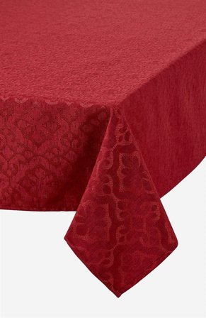 Cellbes of Sweden - Jacquardvævet dug Paula i rød i størrelse 140 x 250 cm