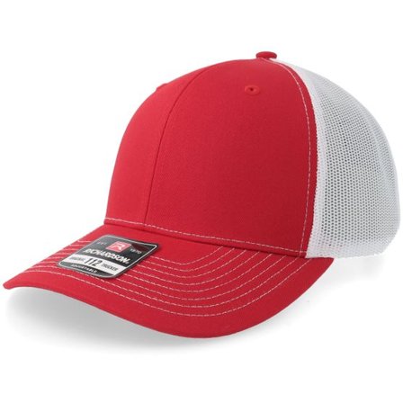 Richardson - Röd trucker Keps - 112 Split Red/White Trucker @ Hatstore