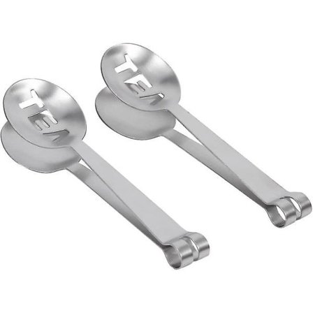 3 kpl Ruostumattomasta teräksestä valmistettuja teepussipihdit Teepussin puristustyökalu Keittiötarvikkeet 12cm Hy