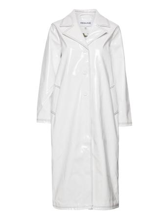 Rosaliers Coat Tynn Kåpe Hvit Résumé*Betinget Tilbud