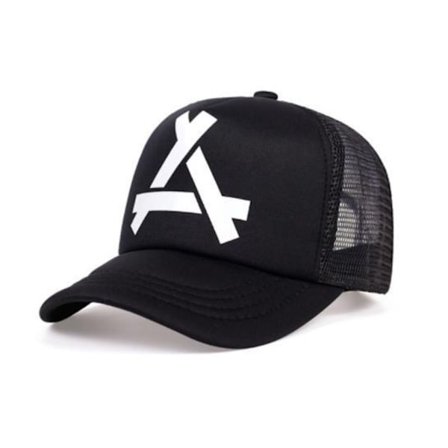 Solskyddsmössor Full Mesh Mössor SVART&VIT