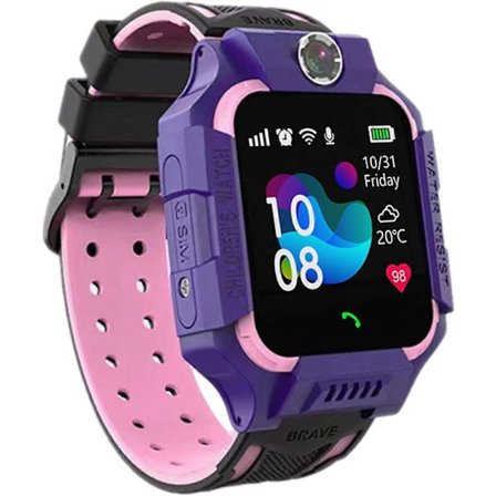 Smartwatch til børn - Vandafvisende smart ur, GPS-sporingsarmbåndsur til børn, Video til børn