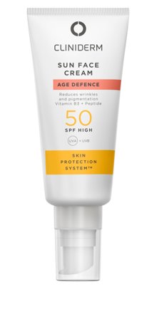 Cliniderm Age Defence Sun Face solkrem SPF 50 40 ml