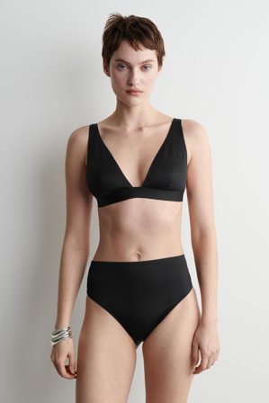 COS Bikinioberteil Aus Scuba in Schwarz - Frauen