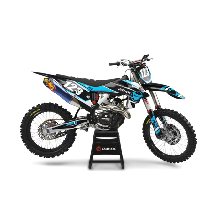 Compleet PRO KIT stickerset en nummerplaatstickers - KTM 200 SX 2000-2005