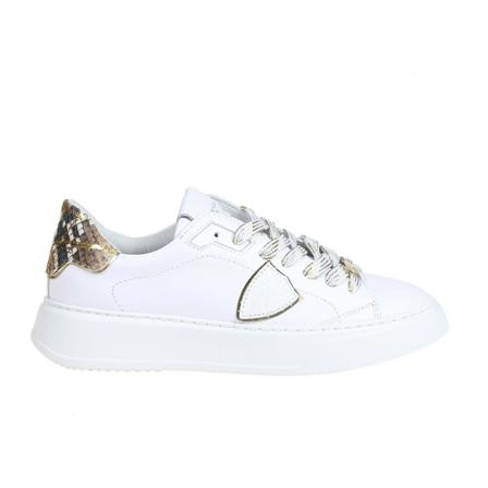 Philippe Model Temple Python Sneakers , Wit , Dames , Maat: 41 EU