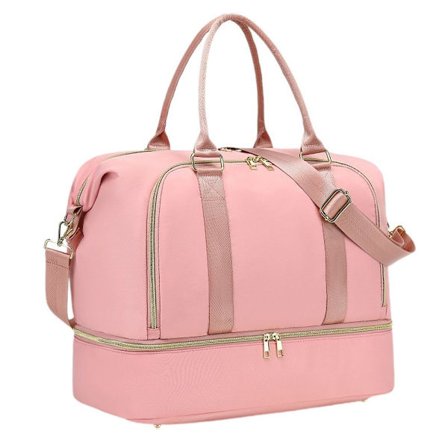 Rejsetaske til kvinder, stor weekendtaske med skorum