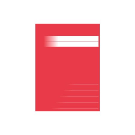 Skrivhäfte A5 ½ sida linj 14,5mm röd - Lyreco - Skola och förskola - Förbrukning skola häften - Skrivhäften