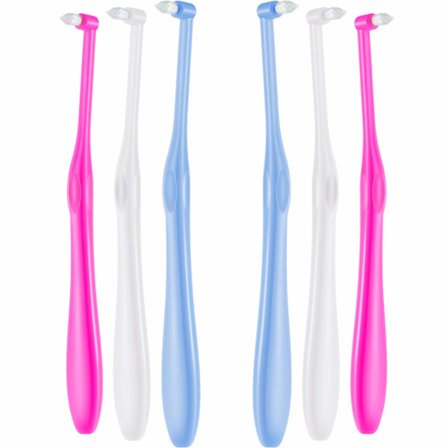 6 stycken tuftad tandborste för detaljerad rengöring