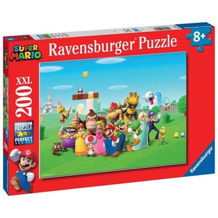 Pussel 200 bitar XXL Super Mario-äventyren, 00012993, Från 8 år, Ravensburger