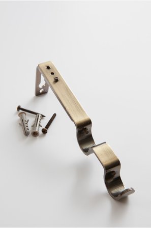 Jotex - - Dobbel Ø 19 Mm Aged brass - Gardinstangholder - Kjøp Gardintilbehør hos Jotex