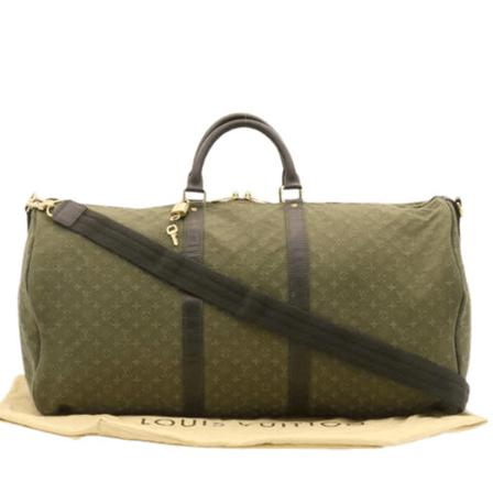 Louis Vuitton Vintage, Pre-owned Canvas Keepall Bruin, Dames, Maat:ONE Size
