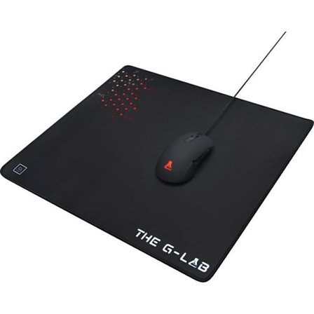 THE G-LAB Gaming-musmatta L 450x400x4mm med halkfri radergummi