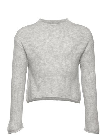 Mango Ribbed Knit Sweater - Grey - 116