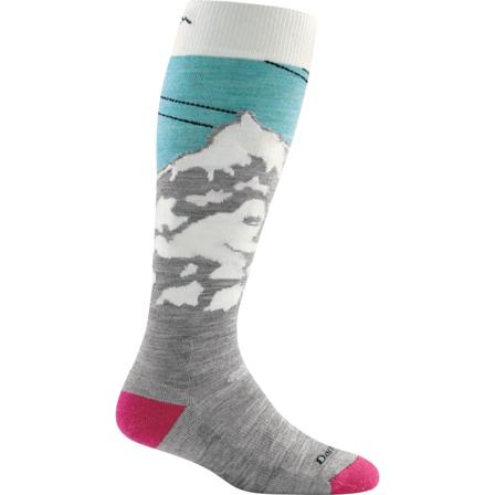 Darn Tough Women's Yeti Over-the-Calf Light Ski Sock Women ski socks Grey M