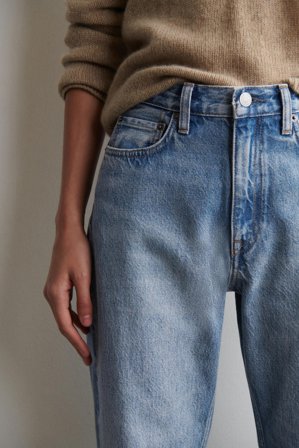 COS Femme Jean Reprise Droit in Bleu