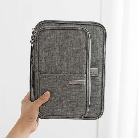 Familie Rejseorganiser Pas Dokumentholder RFID Kort Billetter Pung Taske