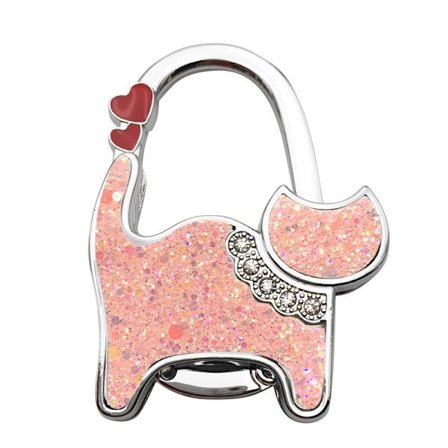 Väska krok 2 st kattformad väska krok bärbar hopfällbar väska ho