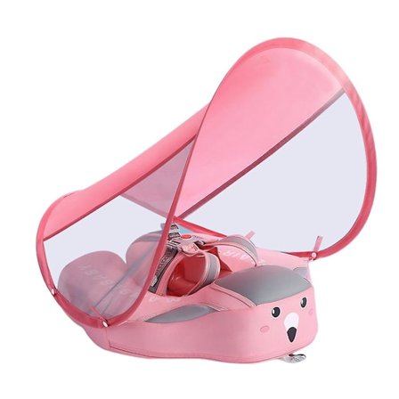 Premium Smart Swim Trainers med Solskydd Ingen Inflation Läcksäkra Babybadringar (FMY)