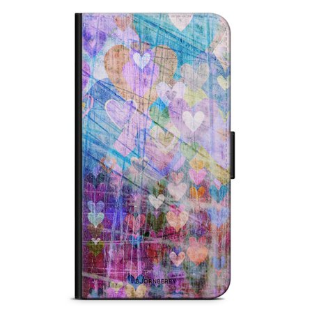 Bjornberry Plånboksfodral iPhone X / XS - Hjärtan