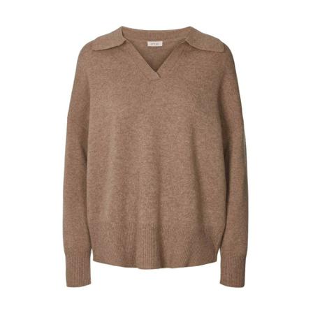 O'tay, V-neck Knitwear Bruin, Dames, Maat:S,wol