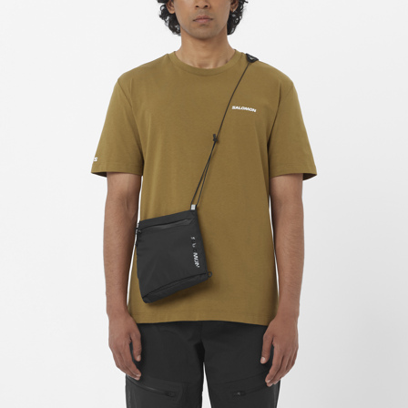 Salomon - Maglie baselayer Chest Logo Regular Tee M - Brilliant Olive