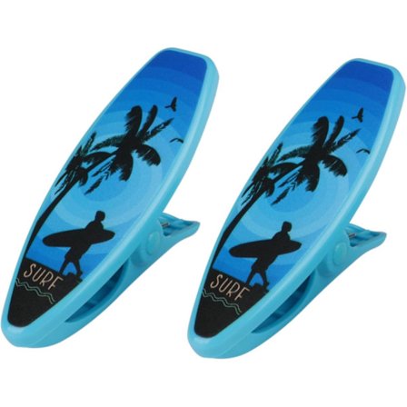 2 stk Badehåndkle Klips Plast Strandhåndkle Klips Sklisikre Dyne Klemme Store Vask Klips Seilskute Form Håndkle Klyper