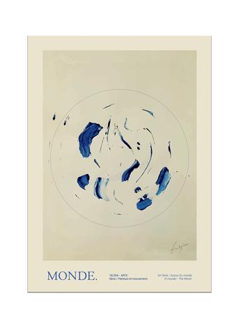 The Poster Club X Lucrecia Rey Caro - Le Monde Home Decoration Posters & Frames Posters Illustrations Multi/mönstrad The Poster Club