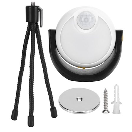 Vandtæt LED udendørs natlampe med stativbeslag induktion hvidt lys