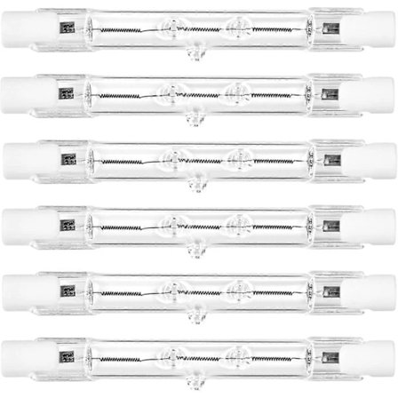 6 kpl R7s Halogeenilamppu 118mm 200W Himmennettävä 230V 4650lm 2800K Lämmin valkoinen Energiaa säästävä Volframi Lineaariset Lamput Valonheittimet 