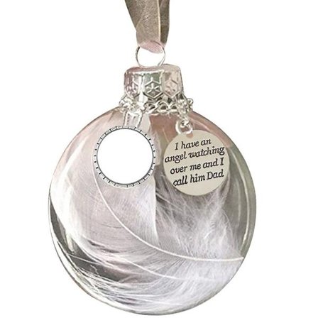 Angel Feather Ball Transparent Ball Pendant DAD DAD