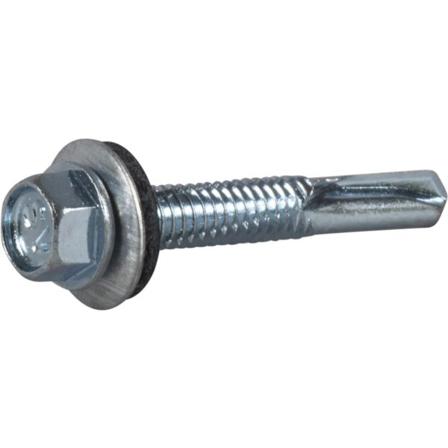 ESSVE 63532 Plateskrue sekskanthode, FZB, med skive 5,5 x 38 mm, 200-pakning, Innfesting